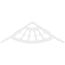 Ekena Millwork Pitch Classic Wagon Wheel Architectural Grade PVC Gable Pediment, 48"W x 16"H x 1"P (8/12) GPP048X016X100CWW - alternate 5